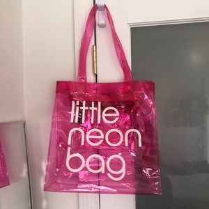 Pink Clear PVC “Little Neon Bag”